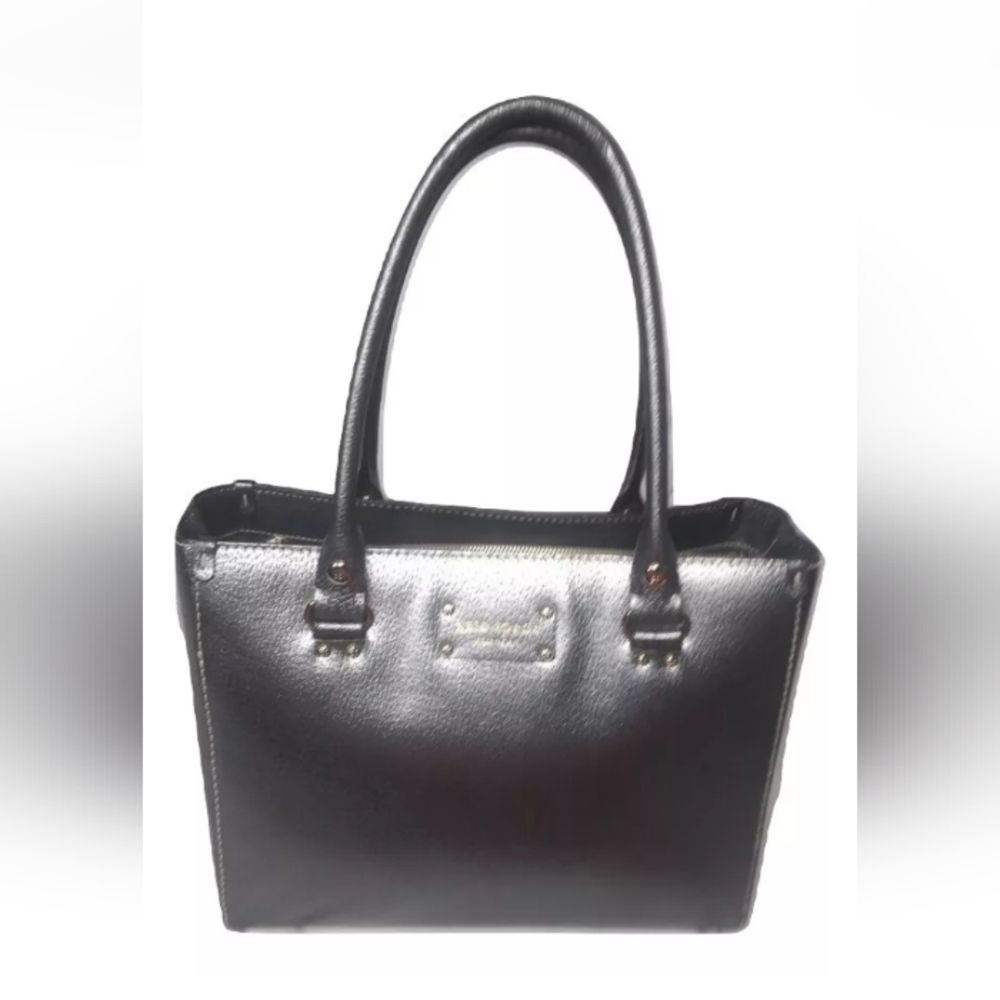 Kate Spade Patterson Drive Kona Leather Tote Handbag Silver